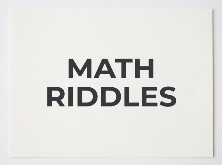 Daily Life Math Riddles